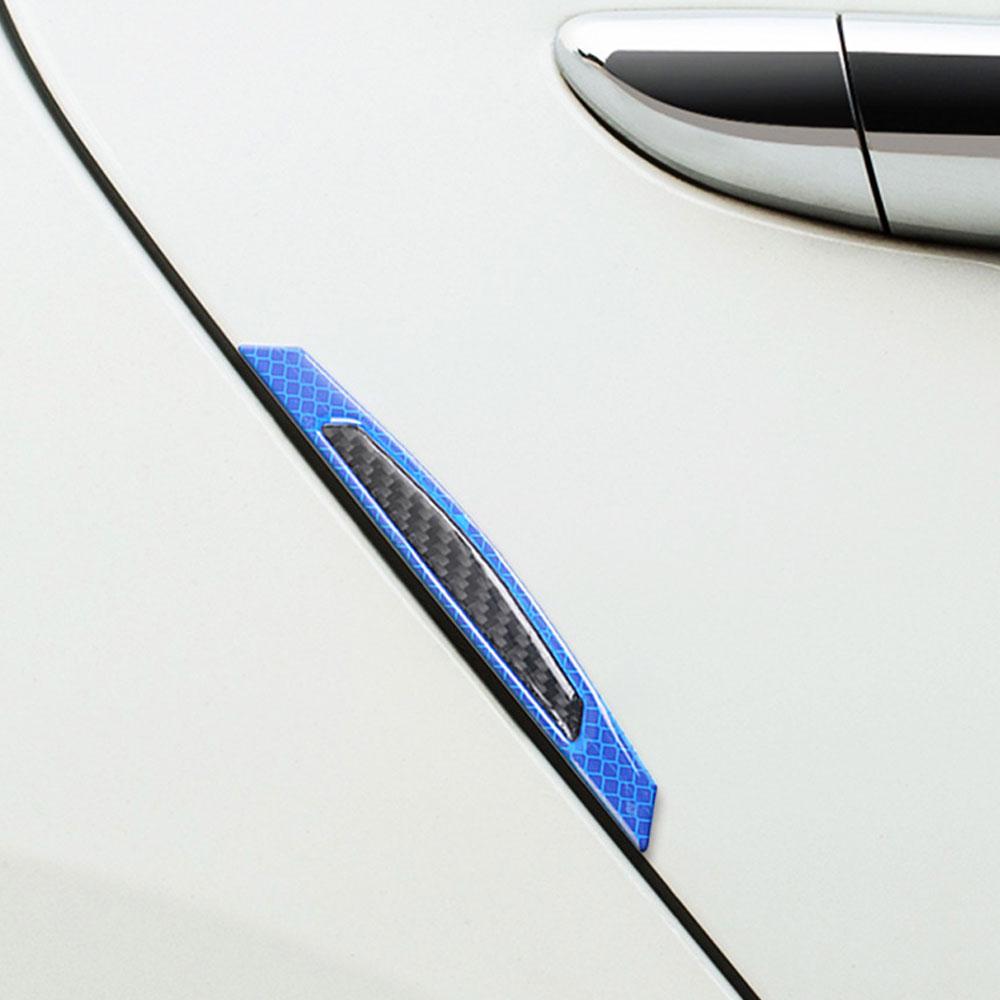 4Pcs/Set Reflective Warning Door Side Edge Protection Anti-Scratch Protector Glue Sticker For Auto Car