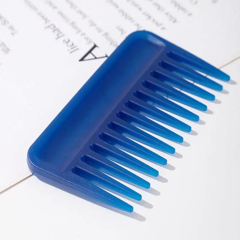 Wide-Tooth Curling Hair Comb for Women - Thick, Easy-Glide, Plastic, Massage, Large Teeth, Home Use