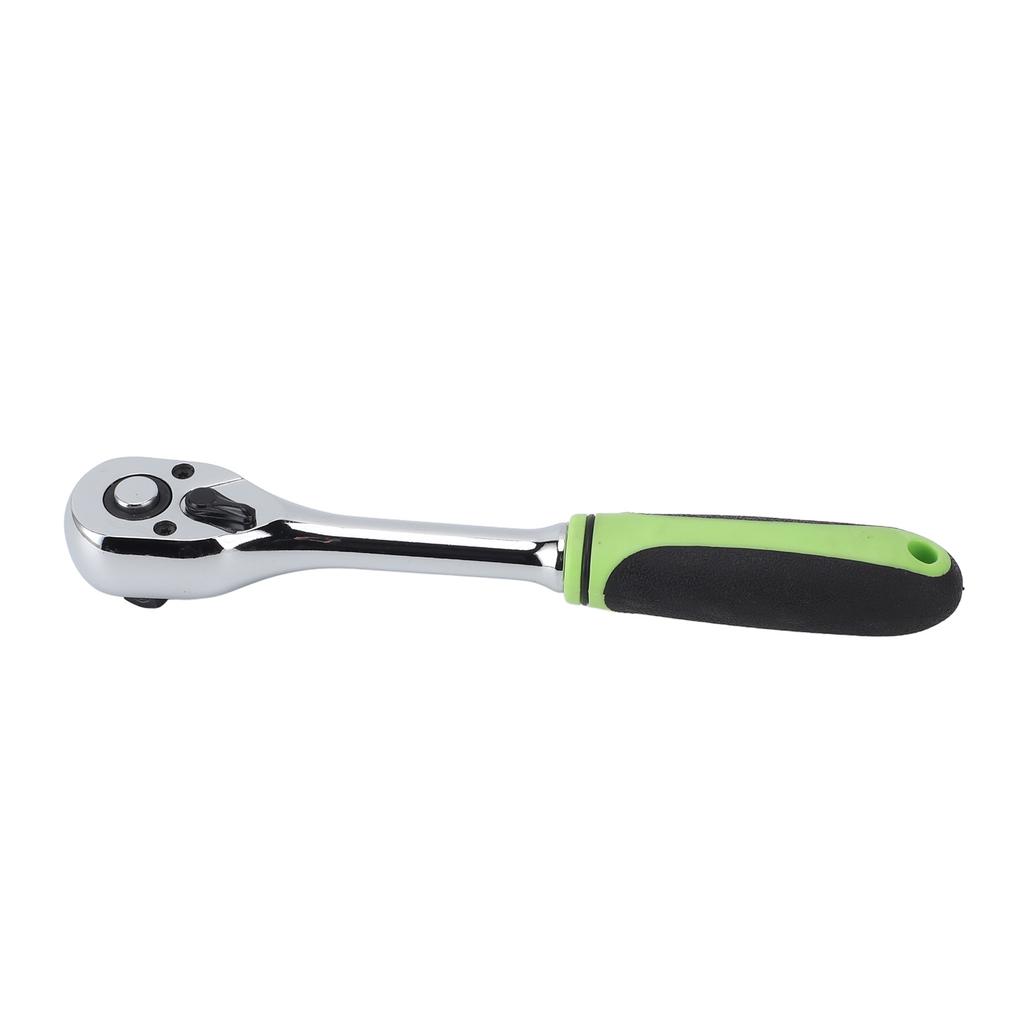 Ratchet Wrench 38 Straight Handle 72 Tooth 9.5mm Quick Release Reversible Drive Socket Heavy Duty