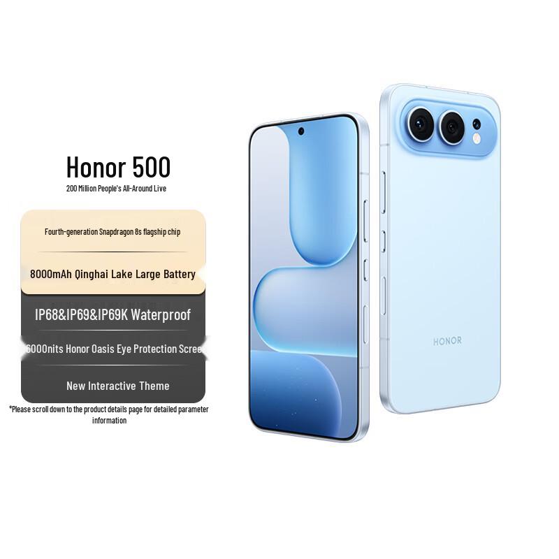 

Honor 500 Super Standard 5G Телефон зі штучним інтелектом та камерою (версія CN) 12GB+256GB