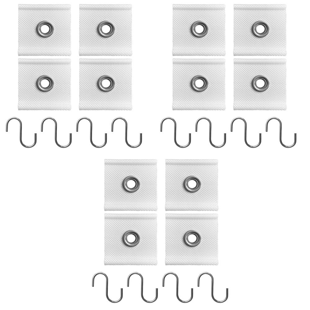 4Pcs S Shaped Camping Awning Hooks Clips RV Tent Hangers Light Hangers with Holes Caravan Camperb for Home Auto Accessories