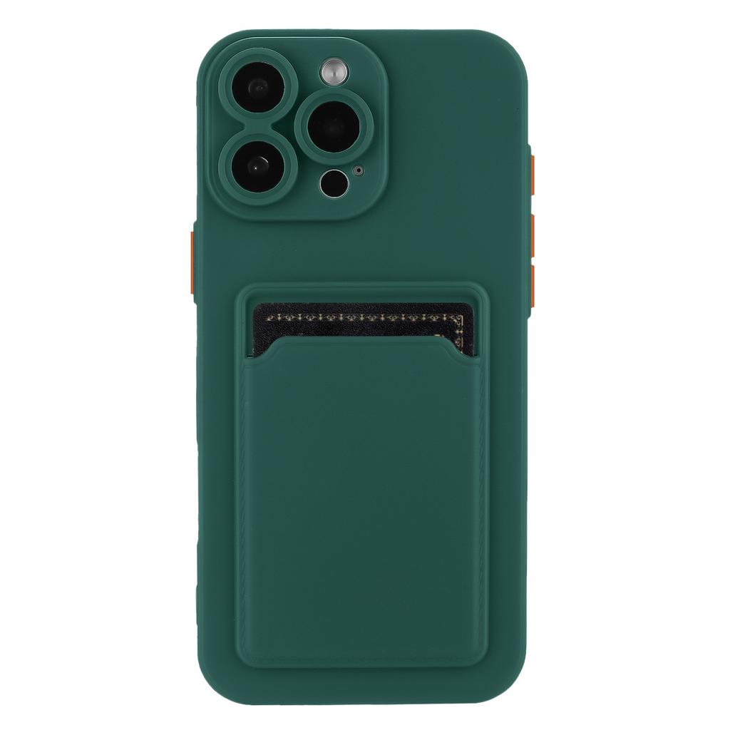For iPhone 16 Pro Max Case Flexible TPU Phone Cover with Back Card Slot