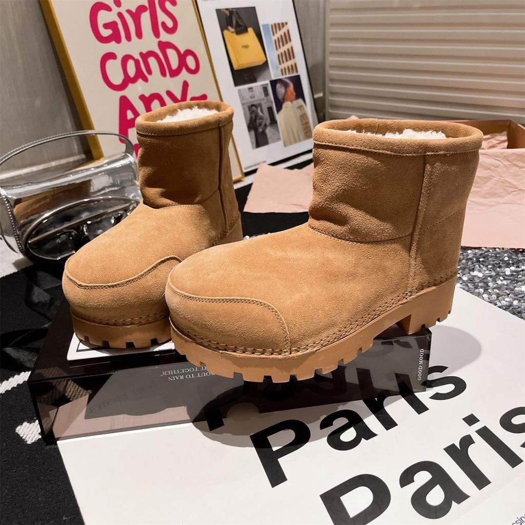 Women's Thick-soled Winter Lightweight Warm Cold Padded Snow Boots Non-slip Wear-resistant Casual Sneakers Cotton Boots