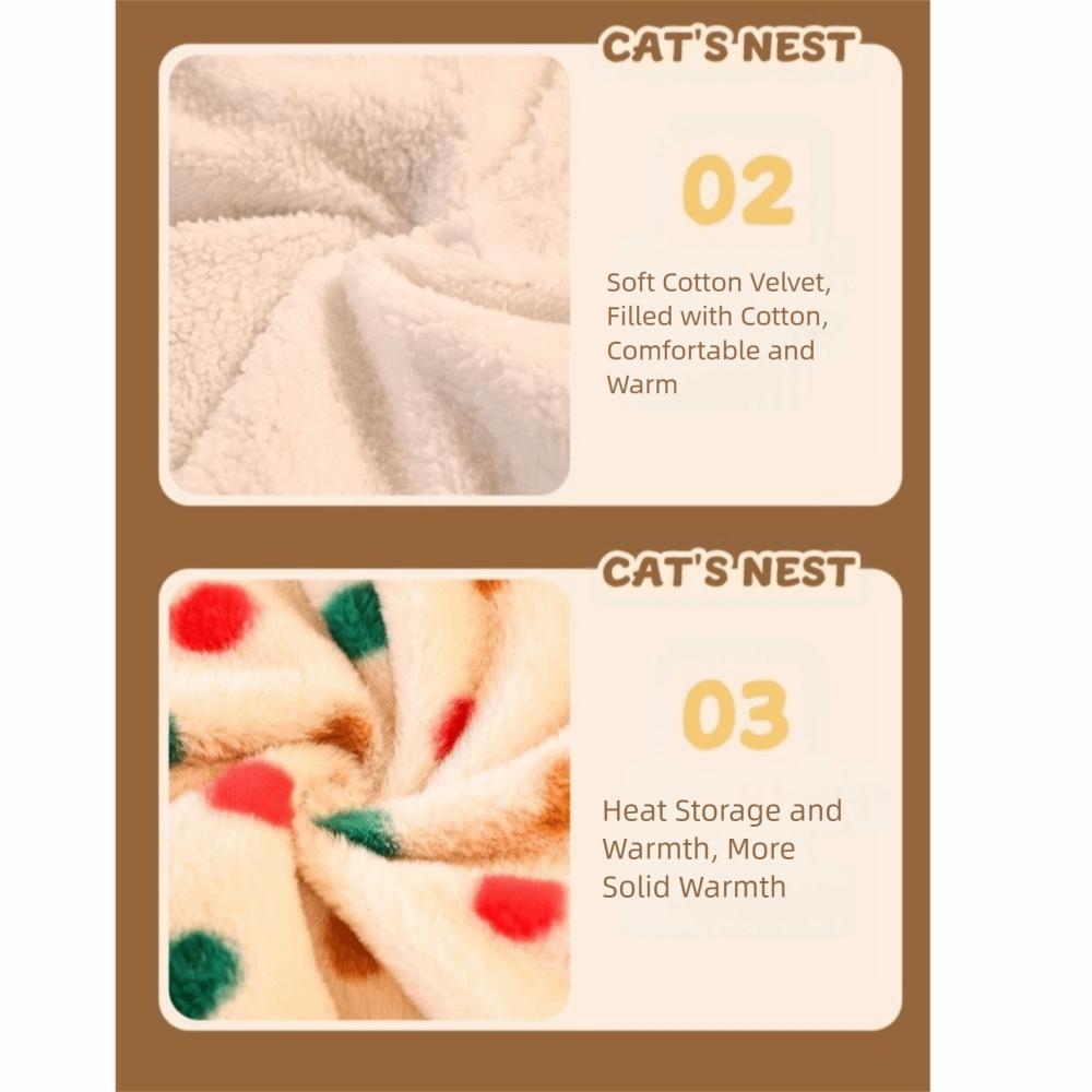 Halbgeschlossener Katzenschlafsack Warmer Katzentunnel Nest Langlebiges Katzen-Taschennest Apartment