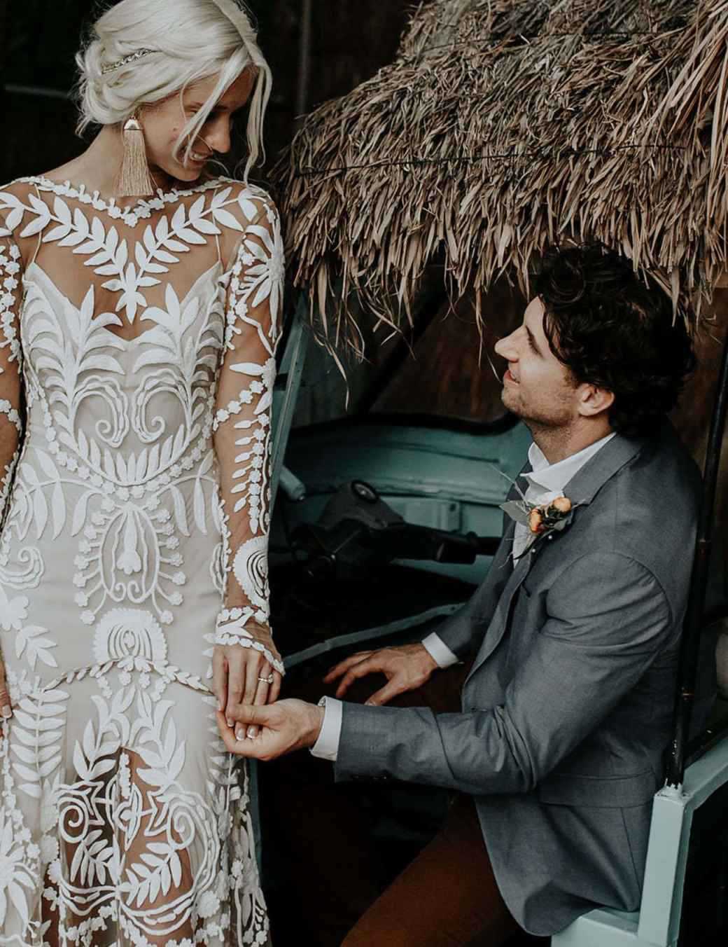 European and American temperament bridal evening