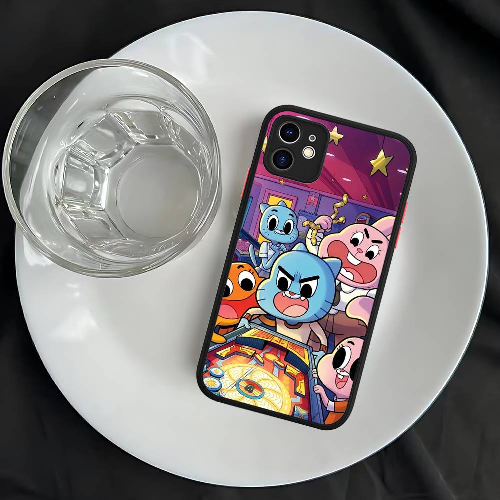The A-Amazing W-World Of G-Gumball Phone Case For iPhone 13 12 X XS MAX Pro Max 16 15 11 14 Pro Max Shockproof Matte Cover