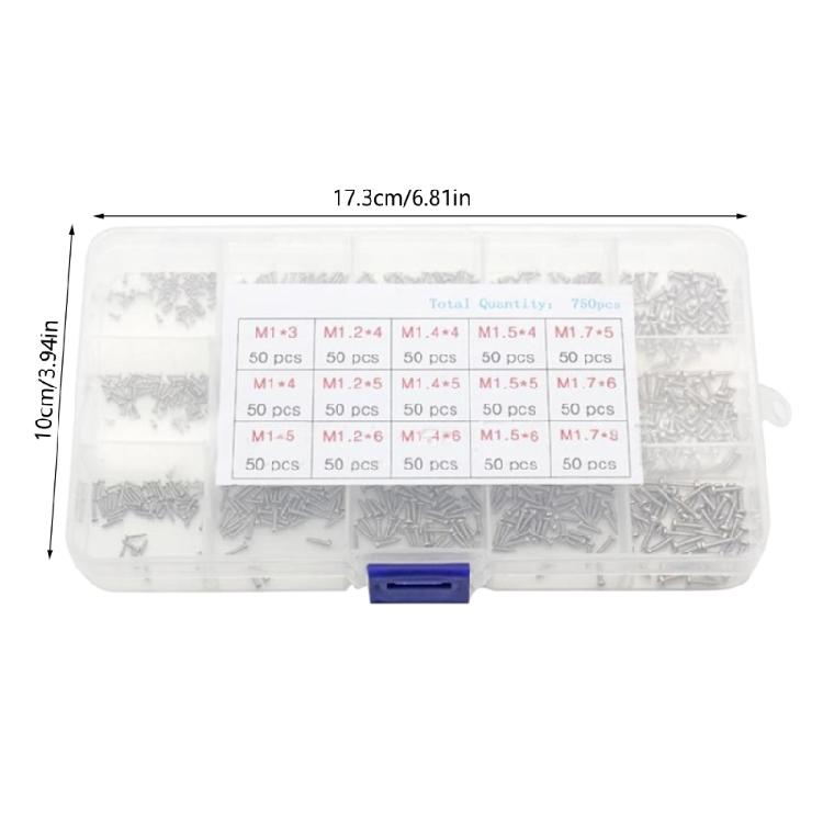 Durable Small Screws Set Versatile Mini Screws Kits for Glasses Watches Laptops