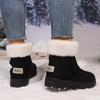 Women's Elegant minimalist snow boots winter new fashionable versatile suede thick soled warm comfortable women's boots