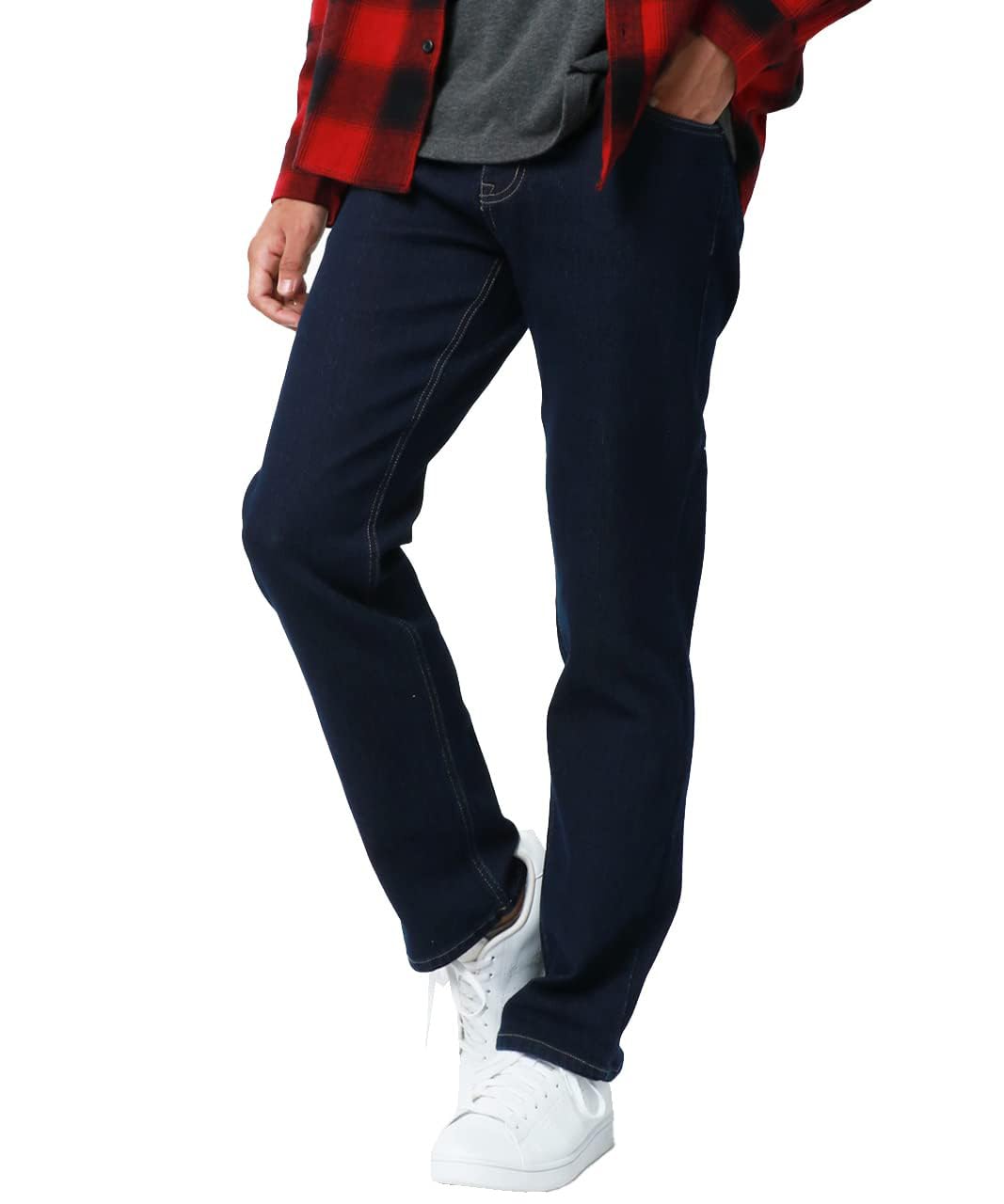 

Мужские джинсы прямого кроя из эластичного денима Outdoor Products, классический синий, размер 76