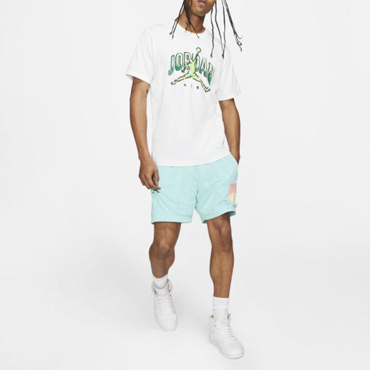 Jordan Logo Print Basketball Short Sleeve T-Shirt Men Tops White CZ8384-100