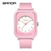 Sanda Korean Style Square Quartz Watch for Men & Women - Luminous, Fashionable Student Design