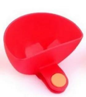 

Seasoning Sauce Clip Bowl Food Salad Tomato Seasoning Sauce Reusable Vinegar Condiment Plastic Tray with Clip Kitchen Gadgets червоний