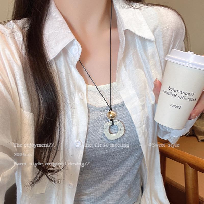 Women's Zen Retro Feather Necklace - Ethnic Layered Beaded Clavicle Chain, Long Bohemian Style