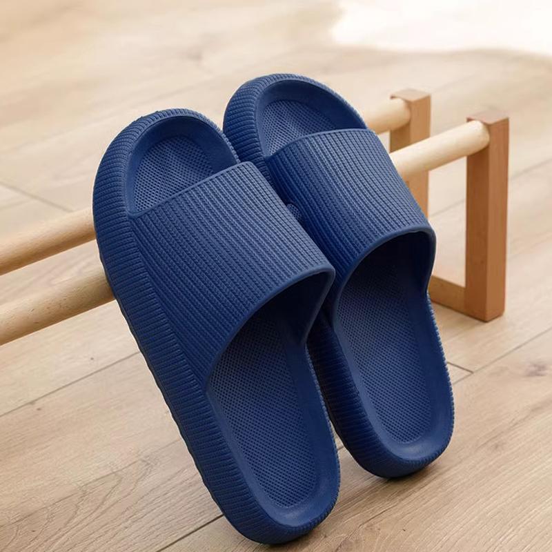 Slippers EVA Thick-Soled Non-Slip Summer Quarters Bathroom Shower Sandals Slippers Simple Men Women Wear Indoor Home Casual