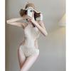 Mu Lang French swimsuit 's summer one-piece senior feeling digging waist sexy and thin backless hot spring vacation swimsuit Internet celebrity