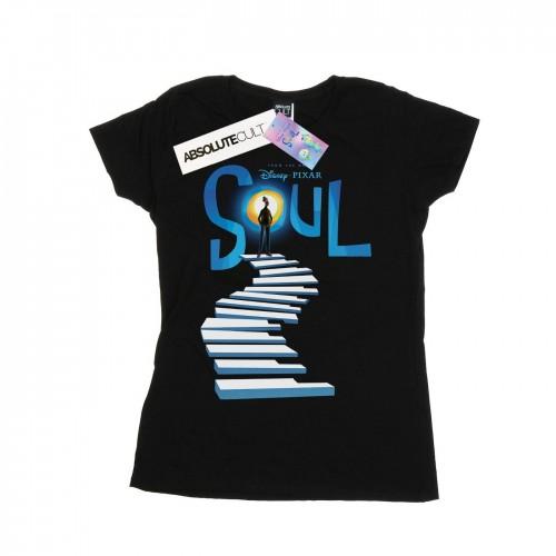 

Disney Womens/Ladies Soul Poster Art Cotton T-Shirt XXL білий