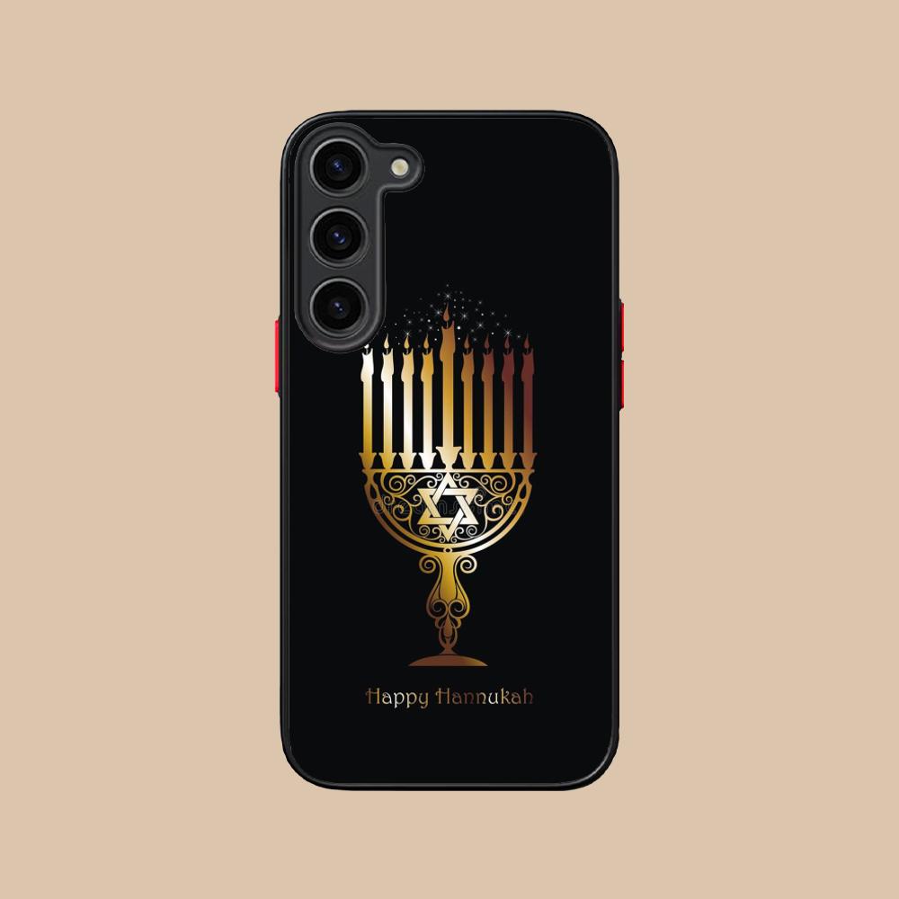 

Jewish Hanukkah Mobile Phone Case for Samsung Galaxy S25 S24 S23 S22 S21 Plus FE Ultra Colorful Silicone Cover Cover Smartphone Galaxy S23+