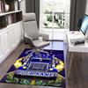1PC Custom Name Nighttime Truck Journey Theme Floor Mat Ideal for Living Room, Game Rooms, Office, Bedroom,Floor Mat Playful Design