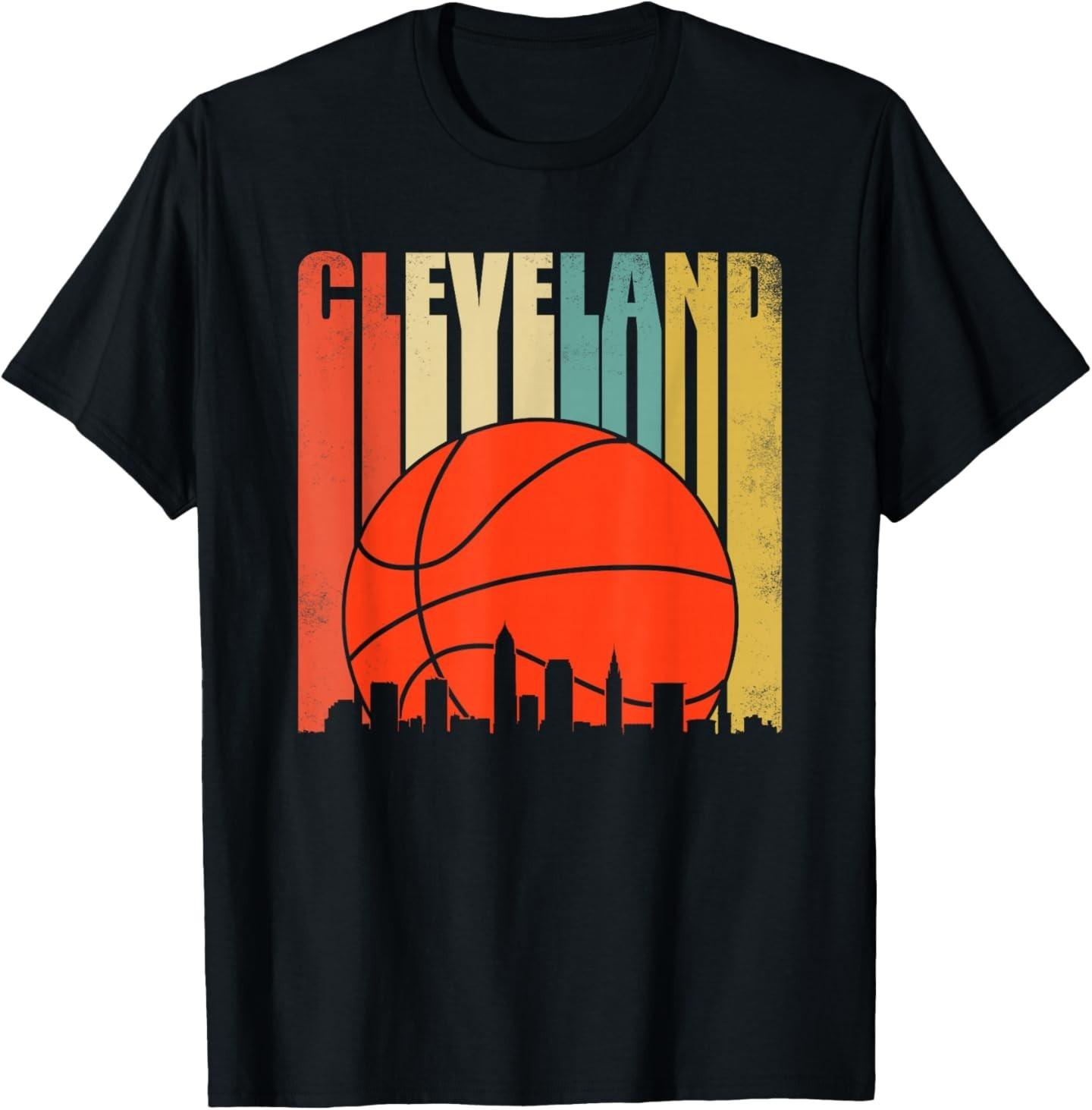Vintage Cleveland Basketball Shirt Ohio T-Shirt S разноцветный