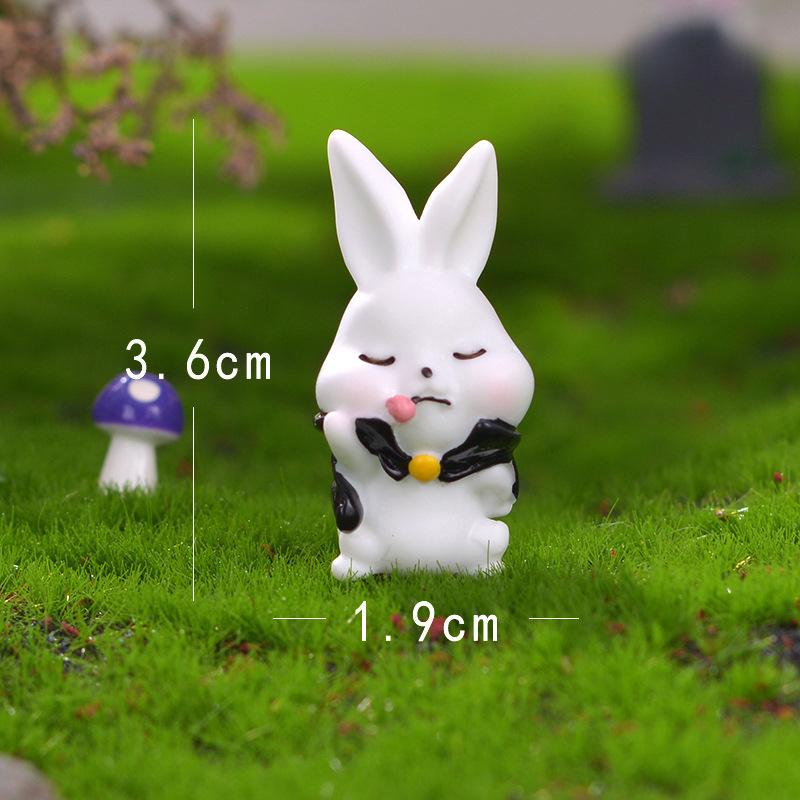 The "Ghost of Death" Series of Small Bonsai Ornaments Mini and Cute Little Rabbit Ghost Ornaments