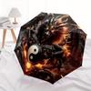 1 stuks Yin Yang Draak Patroon Automatische Paraplu is Modieus en Mooi, Geschikt voor Reizen en Dagelijks GebruikW104