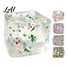 Ice Cube Squeeze Toy Christmas Toy Confetti Filled Stress Relief Portable Toys Slow Rebound Clear for Anxiety Reduction Stocking Stuffers