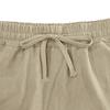 Herren Leinen Shorts Elastischer Bund Schnelltrocknende Shorts Herren Einfarbige Atmungsaktive Wadenlange Hose Mann Leichte Tägliche Strandshorts Sommerhosen