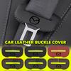 Leather Car Panel Protective Cover Auto Seat Belt Buckle Protector For Mazda 2 3 5 6 Axela Atenza Speed 6 CX3 CX4 CX5 CX7 CX8 Ghed5