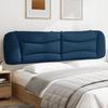 VidaXL Headboard Cushion, Reading Pillow with Zipper, Reading Cushion for Bed Bedroom, Blue 200 374622
