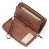 Portafoglio da donna in pelle PU Antifurto RFID, Grande capacità, Lungo ed Elegante con Multiple Tasche per Carte.