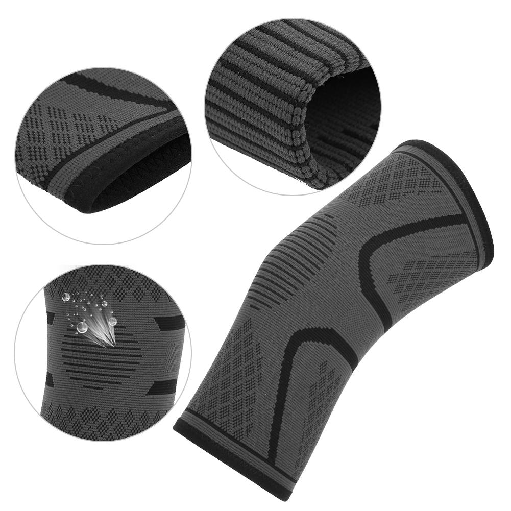 Compression Knee Brace Anti‑Slip Athletic Protective Knee Support for Cycling Running Black(Protective Knee