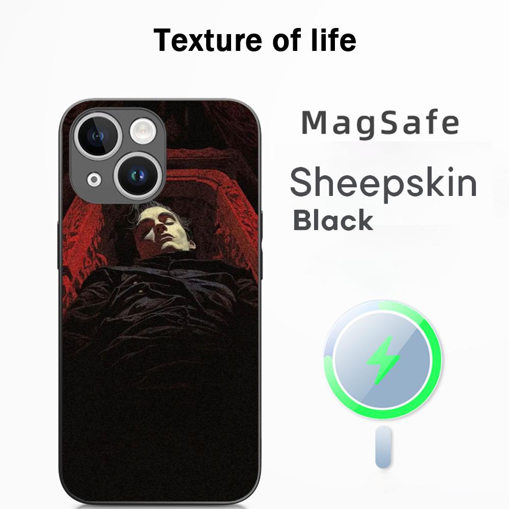 

Super cool vampire fashion pattern design Phone Case For iPhone 17 16 15 14 13 12 Plus Pro Max High-end Luxury Magsafe Sheepskin iPhone 15 Pro Max