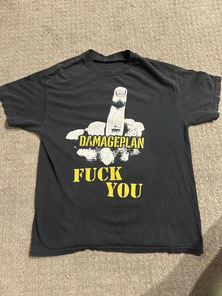 Rare DamagePlan Band Pantera Dimebag Middle Finger S to 5XL Shirt NZ184 Unisex T-Shirt XXXL