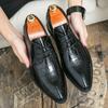 Herrenschuhe große Größe neue spitze Lederschuhe Mode Herren Business Anzugschuhe Trend Britischer Stil Hochzeit Lederschuhe