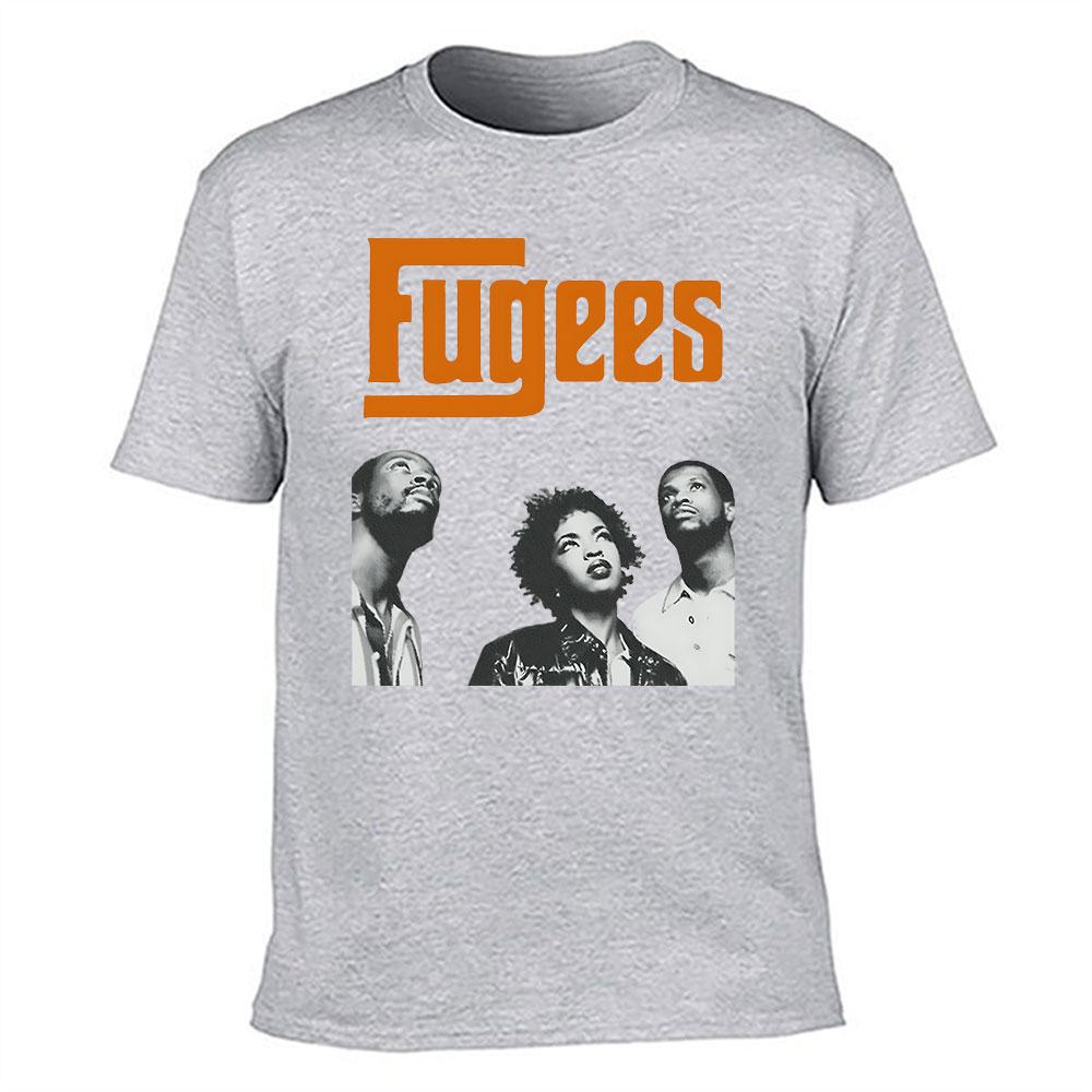 Unisexs Cotton Fugees Graphic TShirt Vintage s Hip Hop Group Print Casual Crewneck Short Sleeve Tee