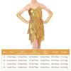 With Gloves Kids Latin Dance Dress Tassel Dance Performance Outfits  Children Girls