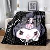 1pc Blanket Sanrio Kuromi1 Print Design, Lightweight Blanket for Sofa, Bed- Soft &Warm, Gift for All Seasons like Christmas, Halloween