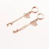 Purple Gold Snake Bone Shiny Fan Ears Rose Gold Colored Gold Classic Fashion Long Ear Buckle