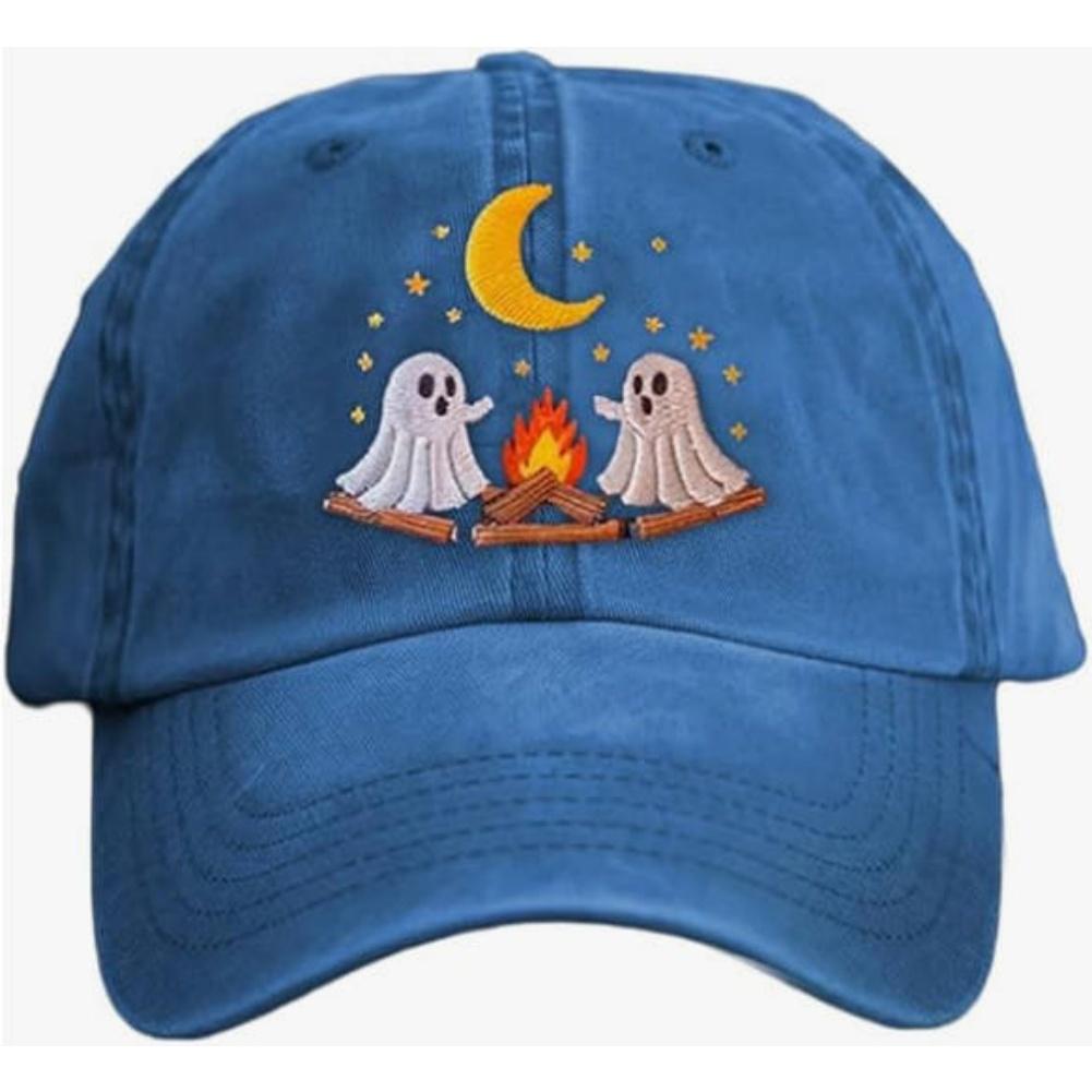 Unisex Casual Dark Blood Stain Hat Problem Solved Hat Embroidered Baseball Men Ball Cap Halloween Horror Costume Prop
