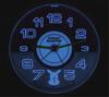 Seiko Alarm Sun EL Red CQ420R Clock, Pokémon & Moon, Backlight, Analog, Metallic,