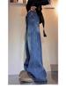 2026 Spring Plus Size Wide-Leg Jeans for Pear-Shaped Women - Floor-Length, Loose and Slimming Design