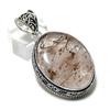 Natural Copper Rutile Gemstone 925 Sterling Silver Jewelry Pendant 2.09" ETC-14268