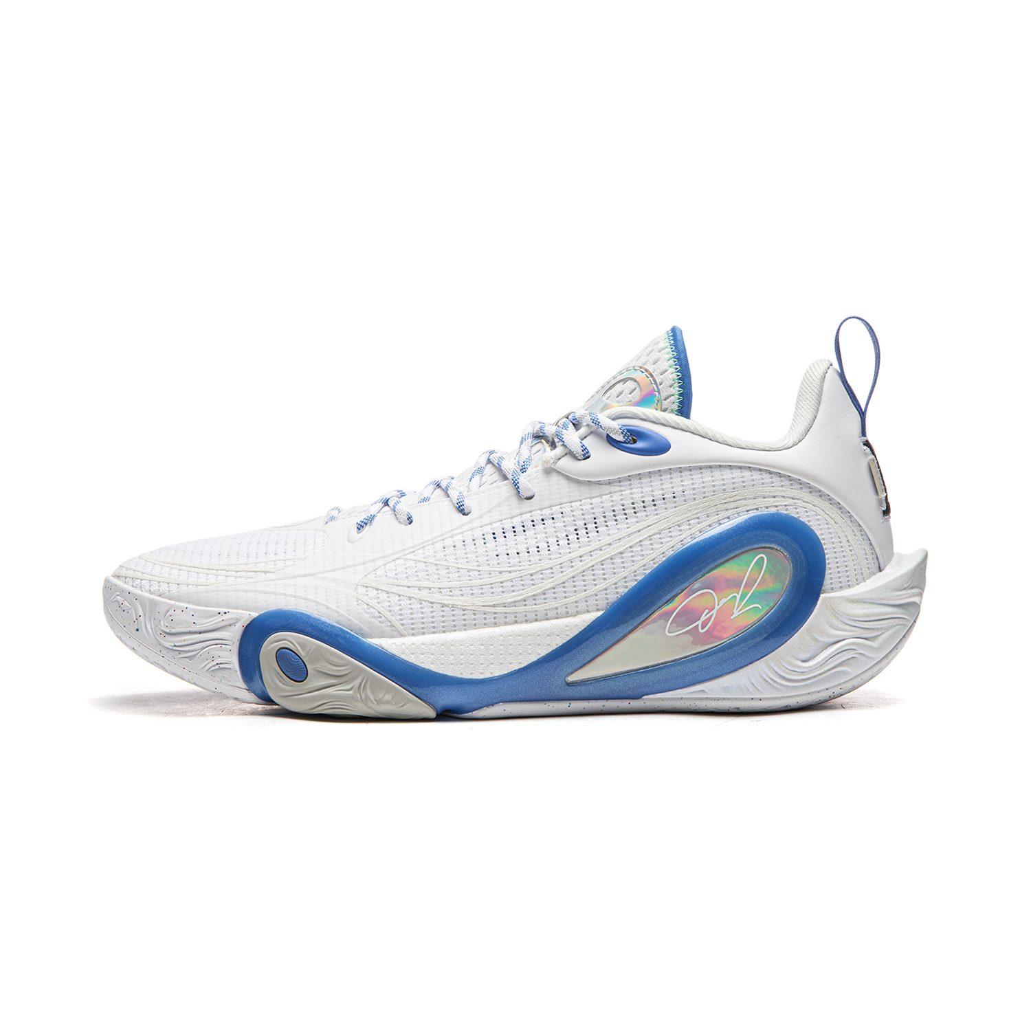 Li Ning DLO1 Dämpfung Rutschfest Abriebfest Rückprall Griff Niedriger Schaft Basketballschuhe Herren Standard Weiß ABPV009-1 43 weiß