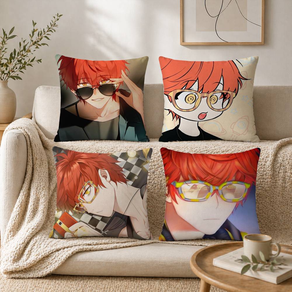 Anime Mystic Messenger Game Pillow Case for Sofa Living Room Home office Decor Protective Cover