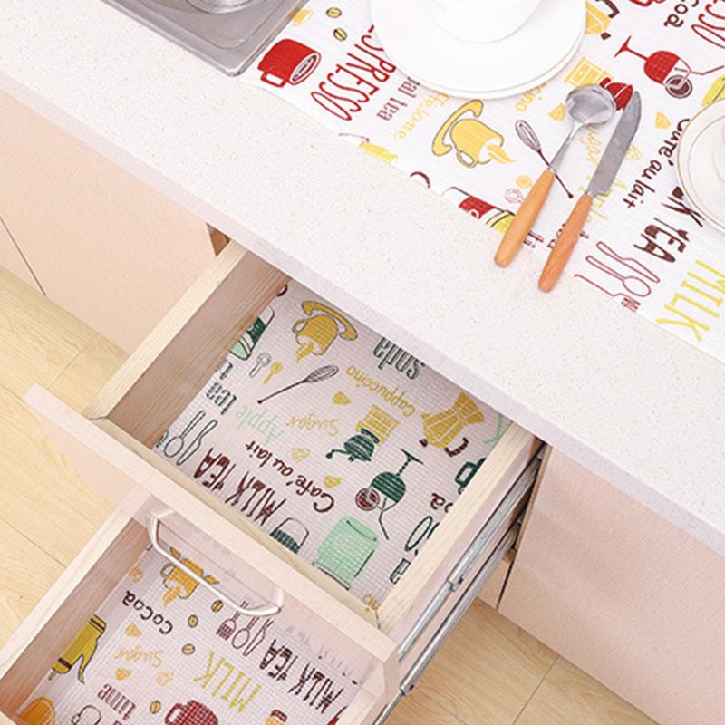 Printing Kitchen Table Mat Drawers Cabinet Shelf Cupboard Placemat Waterproof Oil Proof Shoes