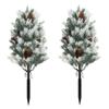 21.7in Artificial Cedar Topiary Tree For Indoor & Outdoor Decoration, UV Potted Shrubs For Front Door, Beautiful And Lifelike Tree