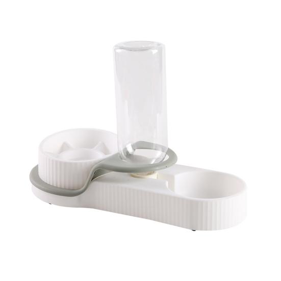 Dog Feeder Automatic Pet Water Dispenser Slow Feeder Bowl for Pets Anti-Choking Design Dry Wet Food Separation Bowl for Dog Cat