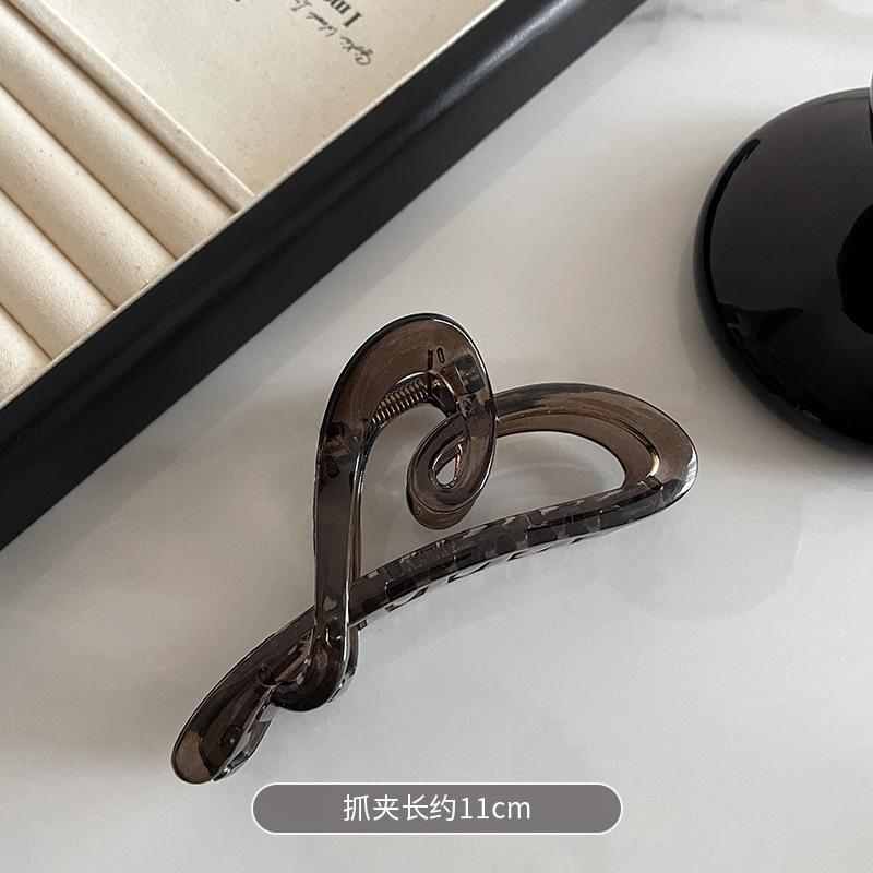 Матовая большая заколка-любовь, заколка-диск для волос, зажим для волос с пружиной, зажим-акула