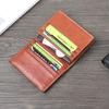 2024 Genuine Leather Card Hoider  Retro Handmade Men's and Women's Small Wallet First Layer Cowhide Business Card Holder Portable ID Bag
