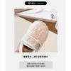 Girls' outdoor furry shoes, new autumn and winter style, soft-soled, non-slip, wool-lined, warm cotton shoes, loafers for little girls
